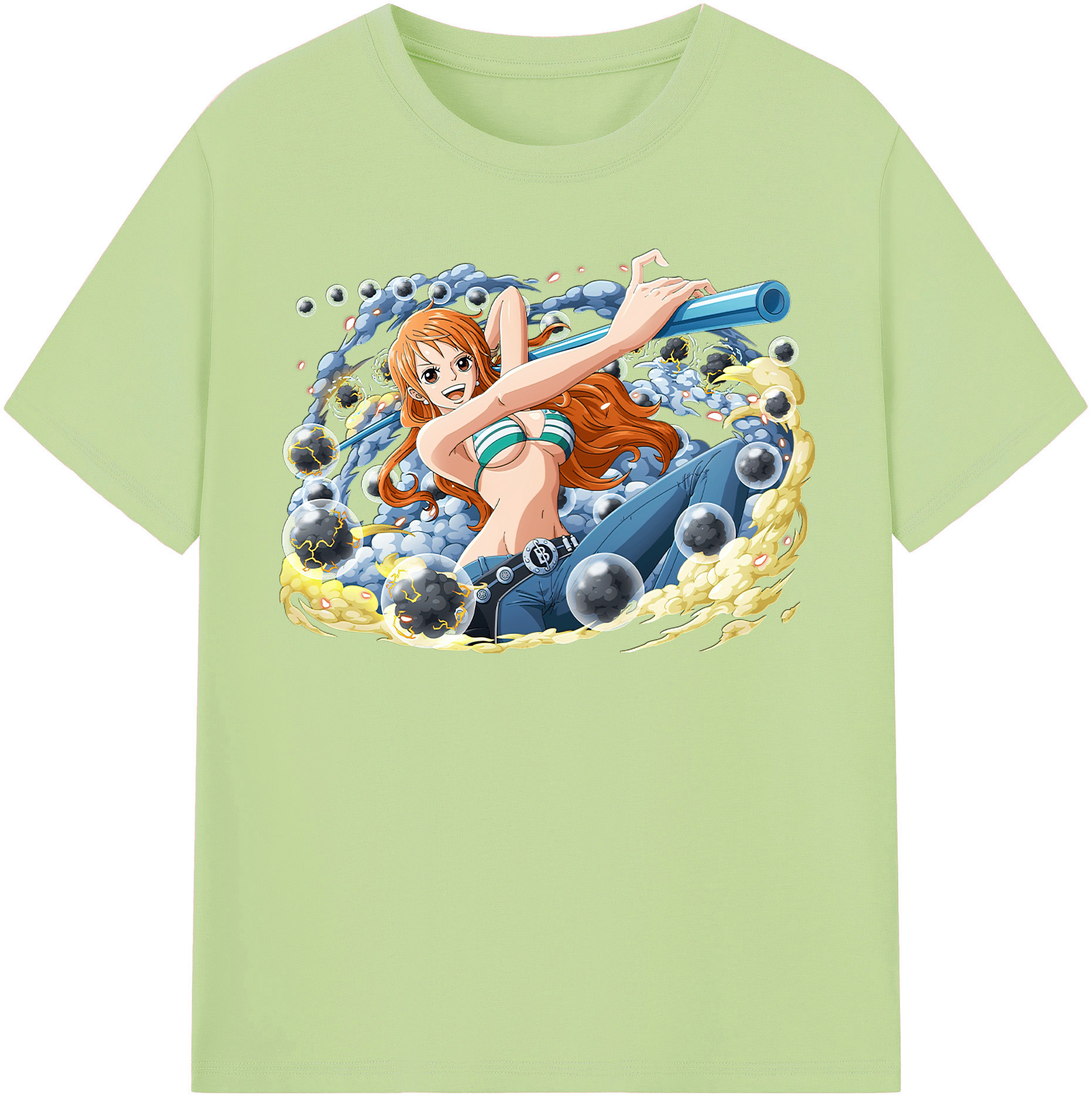 ワンピース ナミ ONE PIECE Nami 綿100％半袖Tシャツ（フロントプリント）